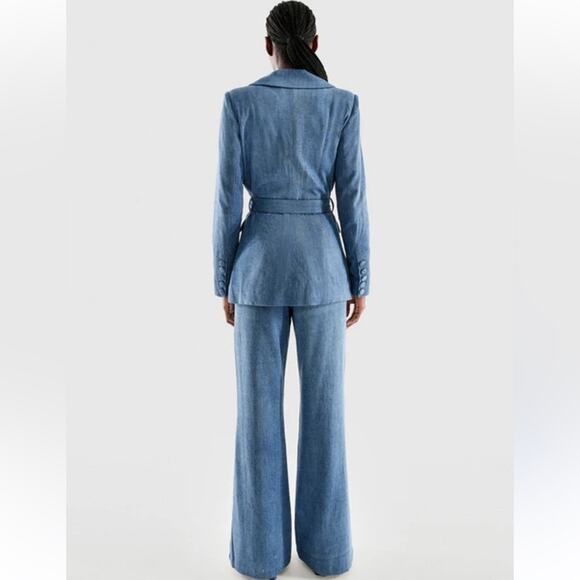 AS by DF DOMINGA Denim trousers & Blazer size Small/ 4 NEW - Picture 2 of 16